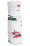 Little Unicorn Cotton Muslin Swaddle Blanket In Food Truck