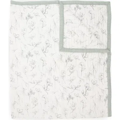 Little Unicorn Organic Cotton Muslin Quilted Throw In Multi