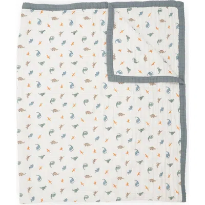 Little Unicorn Organic Cotton Muslin Quilted Throw In Multi