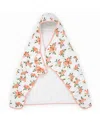 Little Unicorn Unisex Cotton Hooded Towel In Watercolor Roses