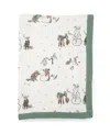 Little Unicorn Cotton Muslin Baby Quilt In Snow Day