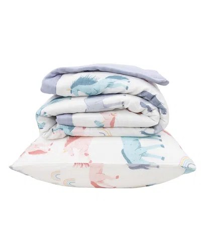 LITTLE UNICORN UNISEX COTTON MUSLIN BEDDING SET - BABY, TODDLER