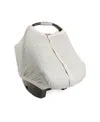 Little Unicorn Unisex Cotton Muslin Car Seat Canopy In Grey Stripe