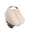 Little Unicorn Unisex Cotton Muslin Car Seat Canopy In Taupe Cross