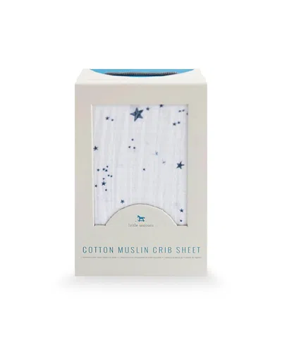Little Unicorn Unisex Cotton Muslin Crib Sheet - Baby In Shooting Stars