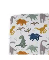 Little Unicorn Unisex Cotton Muslin Crib Sheet In Dino Friends