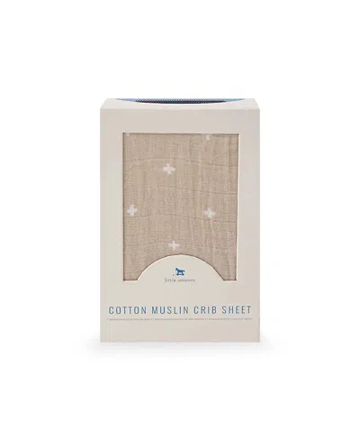 LITTLE UNICORN UNISEX COTTON MUSLIN CRIB SHEET - BABY
