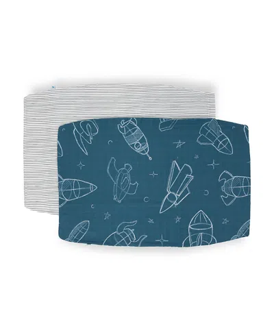 LITTLE UNICORN UNISEX COTTON MUSLIN PILLOWCASE 2 PACK - BABY, TODDLER