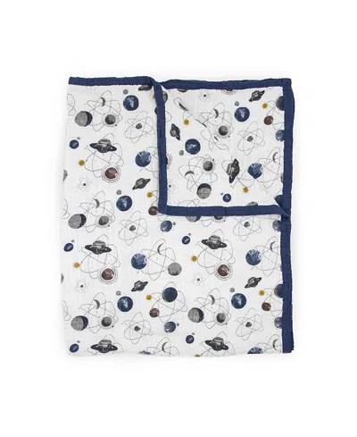 Little Unicorn Unisex Cotton Muslin Quilted Throw - Baby In Planetary