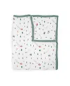 Little Unicorn Unisex Cotton Muslin Quilted Throw - Baby In Powder Party