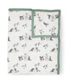 Little Unicorn Unisex Cotton Muslin Quilted Throw - Baby In Snow Day