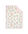 Little Unicorn Unisex Cotton Muslin Toddler Comforter In Watercolor Roses Grande