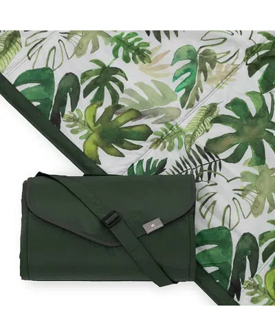Little Unicorn Unisex Outdoor Blanket 5 X 7 In Tropical Leaf