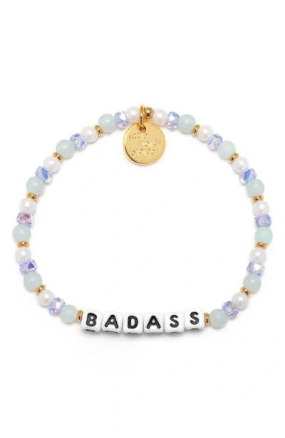 Little Words Project Badass Beaded Stretch Bracelet In Animal Print