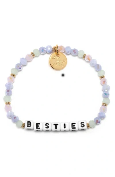 Little Words Project Besties Beaded Stretch Bracelet In Red