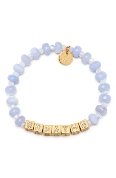 Little Words Project Bolder Breathe Bracelet In Purple