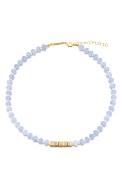 Little Words Project Bolder Trust Necklace In Purple