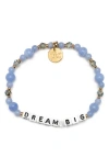 Little Words Project Dream Big Beaded Stretch Bracelet In White