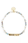 Little Words Project Family Beaded Stretch Bracelet In Multi