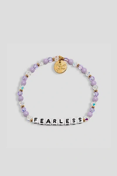 Little Words Project Fearless Beaded Bracelet In Purple, Women's At Urban Outfitters