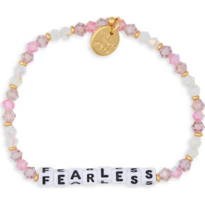 Little Words Project Fearless Stretch Bracelet In Multi