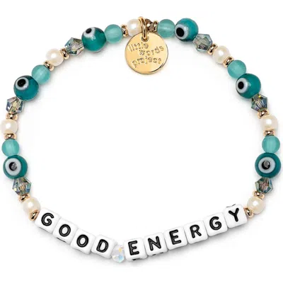 Little Words Project Good Energy Beaded Stretch Bracelet