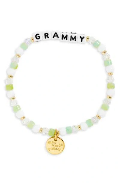 Little Words Project 'grammy' Beaded Stretch Bracelet