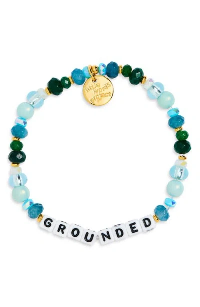 Little Words Project Grounded Stretch Bracelet In White