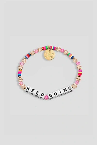 Little Words Project Keep Going Beaded Bracelet In Pink, Women's At Urban Outfitters