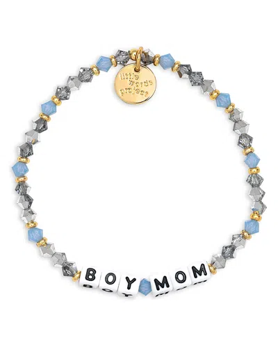 Little Words Project Large Medium Boy Mom Bracelet In Blue