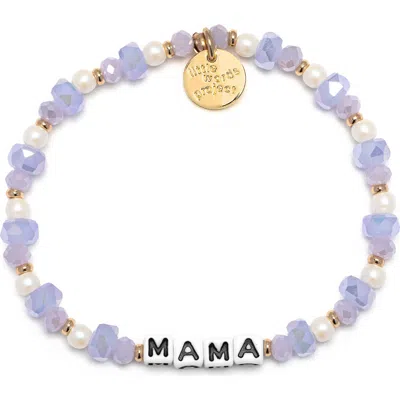 Little Words Project Mama Beaded Stretch Bracelet In Multi
