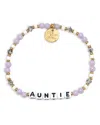 Little Words Project Medium Small Auntie Bracelet In Purple