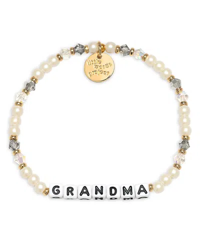 Little Words Project Medium Small Grandma Bracelet In White