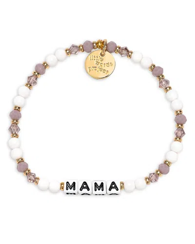 Little Words Project Medium Small Mama Bracelet In White