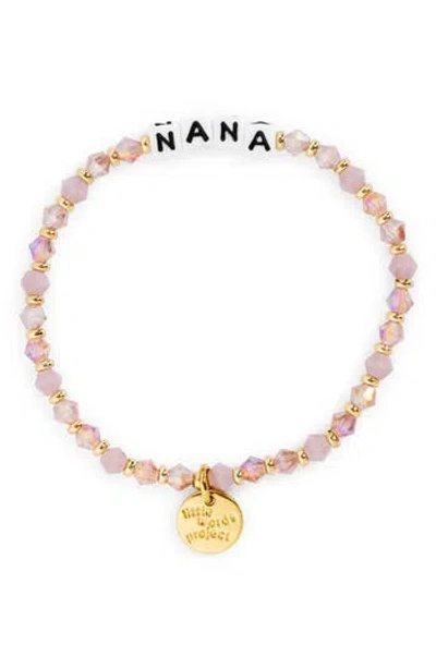Little Words Project 'nana' Beaded Stretch Bracelet
