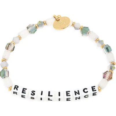 Little Words Project Resilience Stretch Bracelet In White