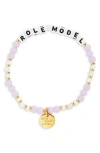Little Words Project 'role Model' Beaded Stretch Bracelet