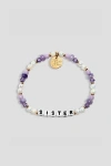 LITTLE WORDS PROJECT SISTER BEADED BRACELET IN PURPLE, WOMEN'S AT URBAN OUTFITTERS