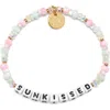 Little Words Project Sunkissed Beaded Stretch Bracelet In Brown