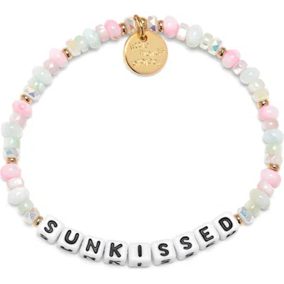 Little Words Project Sunkissed Beaded Stretch Bracelet In Brown