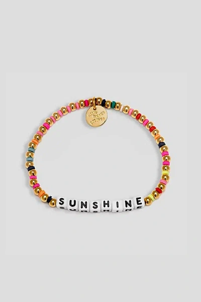 Little Words Project Sunshine Beaded Bracelet In Gold, Women's At Urban Outfitters