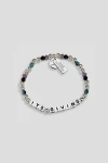 LITTLE WORDS PROJECT UO EXCLUSIVE IT'S GIVING BEADED BRACELET IN SILVER, WOMEN'S AT URBAN OUTFITTERS