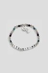 Little Words Project Uo Exclusive It's Giving Beaded Bracelet In Silver, Women's At Urban Outfitters In Silver
