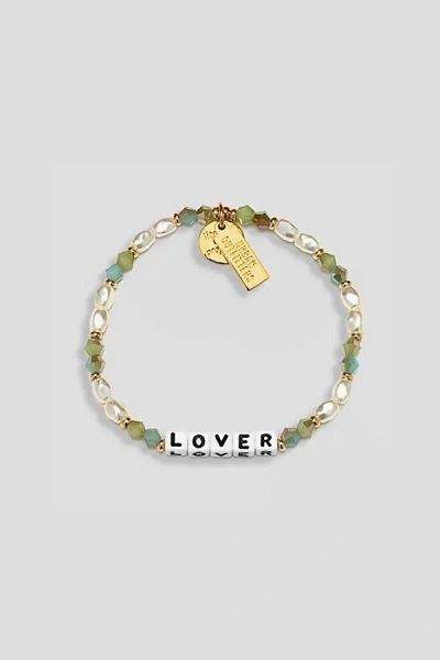 Little Words Project Uo Exclusive Lover Beaded Bracelet In Green, Women's At Urban Outfitters