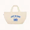 Little Words Project Women's Be Kind Tote Bag In White/blue In Multi