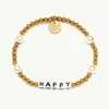 Little Words Project Keep Going Beaded Stretch Bracelet In Multi