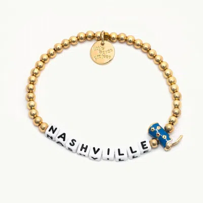 Little Words Project Women's Nashville Bracelet In White/gold In Multi