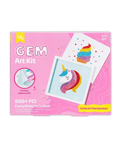Little Yellow Bicycle Ice Cream & Unicorn Gem Art Kit, Ages 6+
