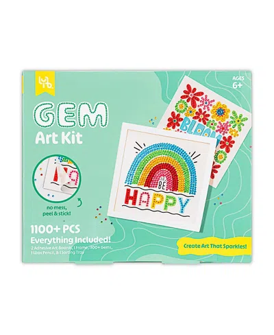 Little Yellow Bicycle Rainbow & Blooms Gem Art Kit 1100+ Pc Set, Ages 6+