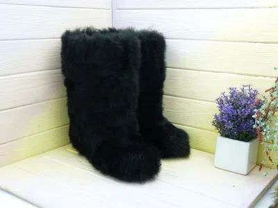 Pre-owned Litvin Black Toscana Snow Winter Boots For Men Viking Boots Big Sizes Hunting Moutons